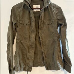 Sonoma olive Green Utility Jacket XS | green army jacket | boho green jacket